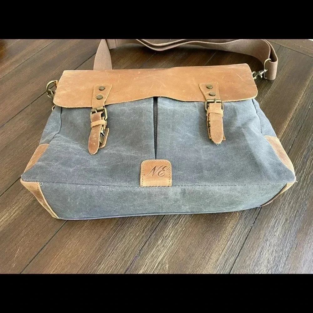 messenger bag woven canvas